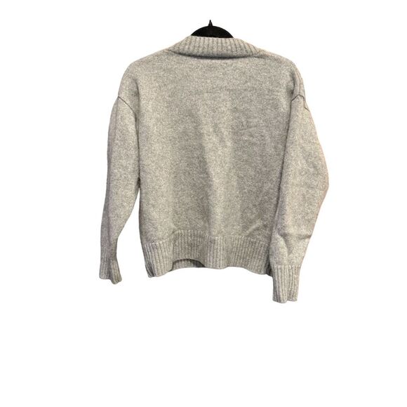 Reformation Women's Gray Cashmere V-Neck Pullover Sweater Long Sleeve - Picture 2 of 9